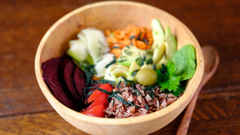 Buddha bowl spiruline