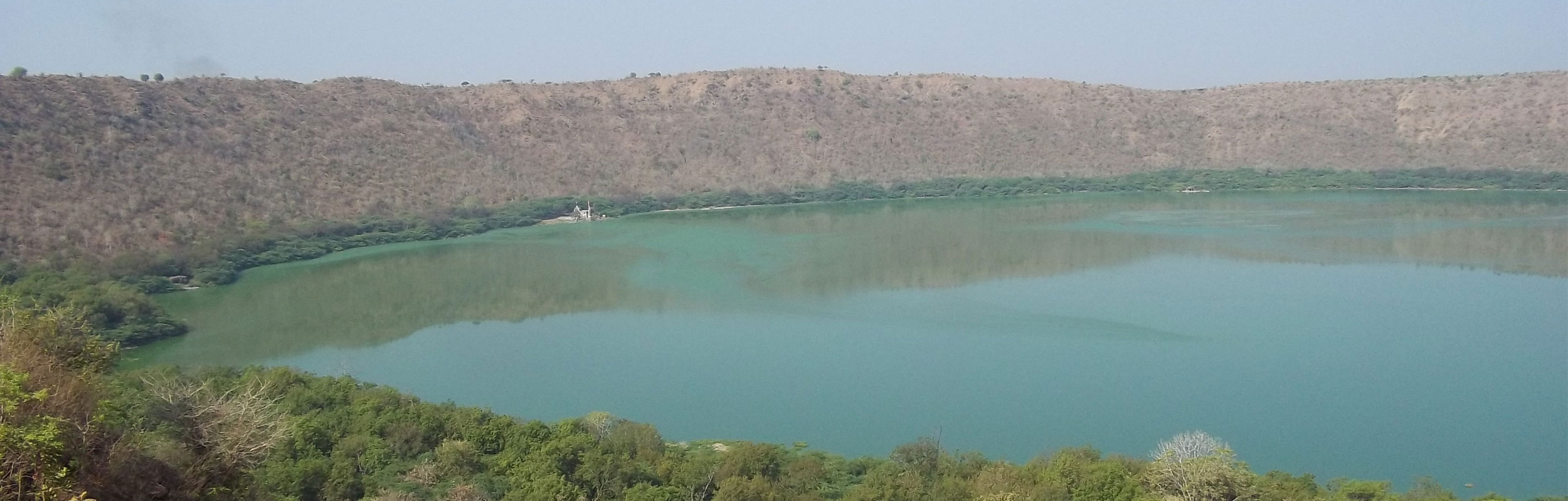 Lac naturel de spiruline