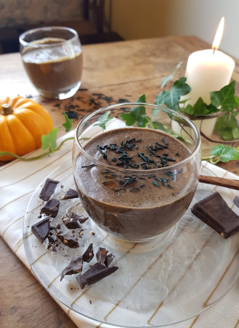 Mousse au chocolat poudre et spiruline