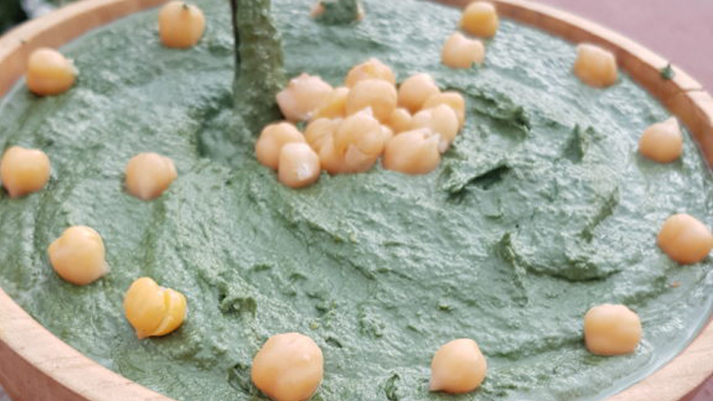 Houmous de spiruline