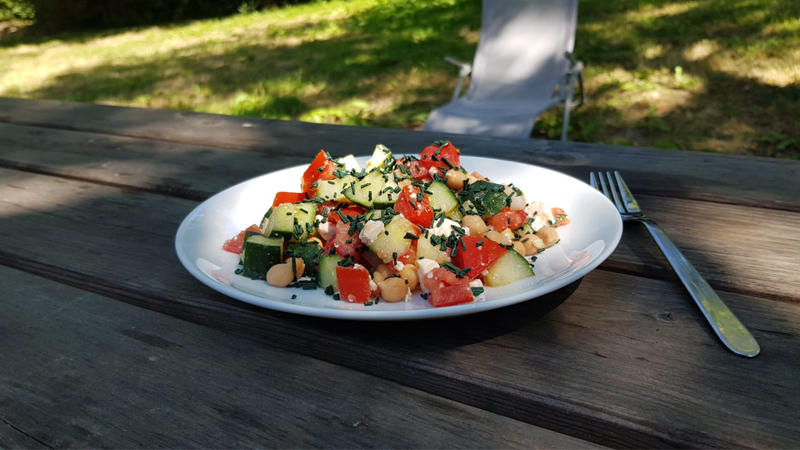 Salade grecque spiruline brindille