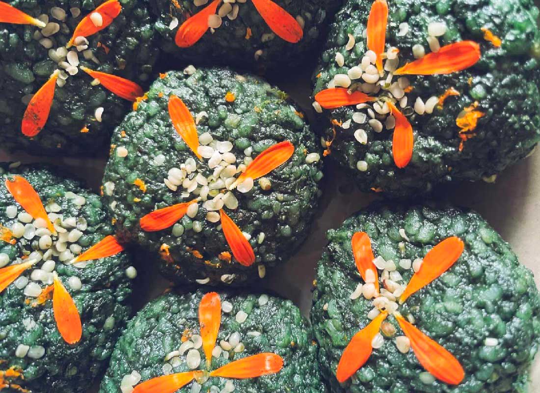 recette végétale et spiruline