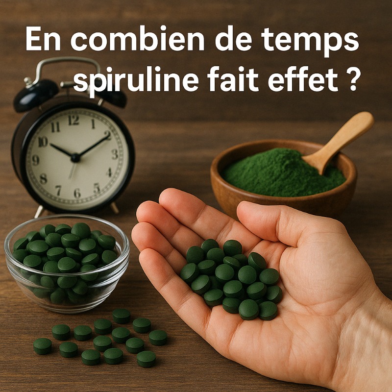 en combien de temps la spiruline fait effet