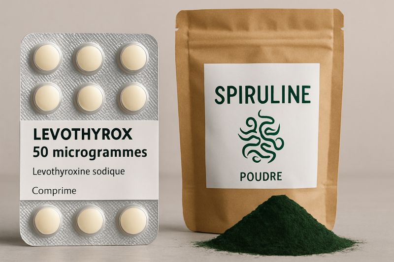 spiruline et lévothyrox